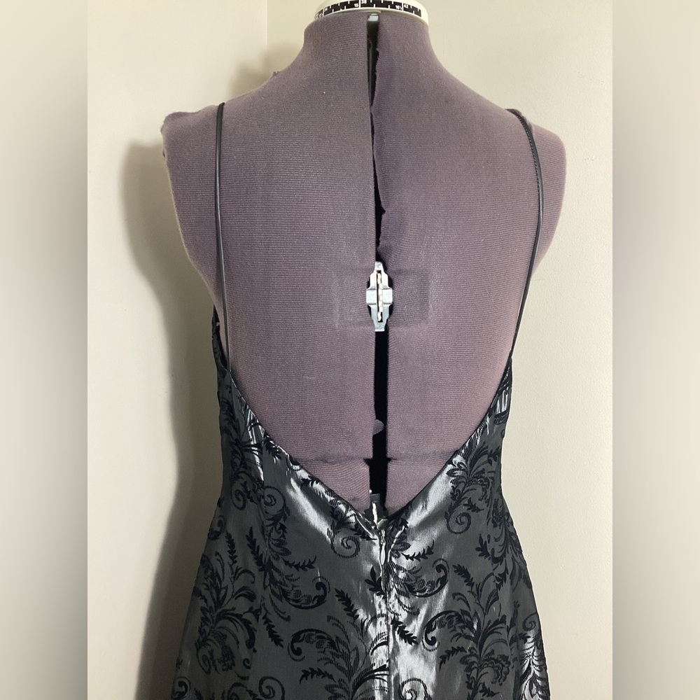 Vintage Gothic Maxi Dress 90s Y2K Witchy Prom Gown Size 8 - Picture 10 of 17